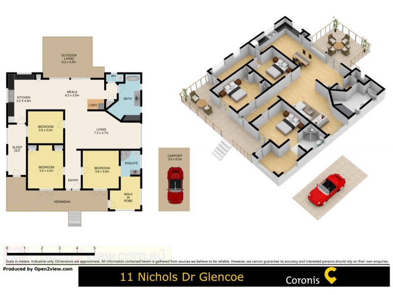 11 Nichols Drive, Glencoe QLD 4352 Floorplan