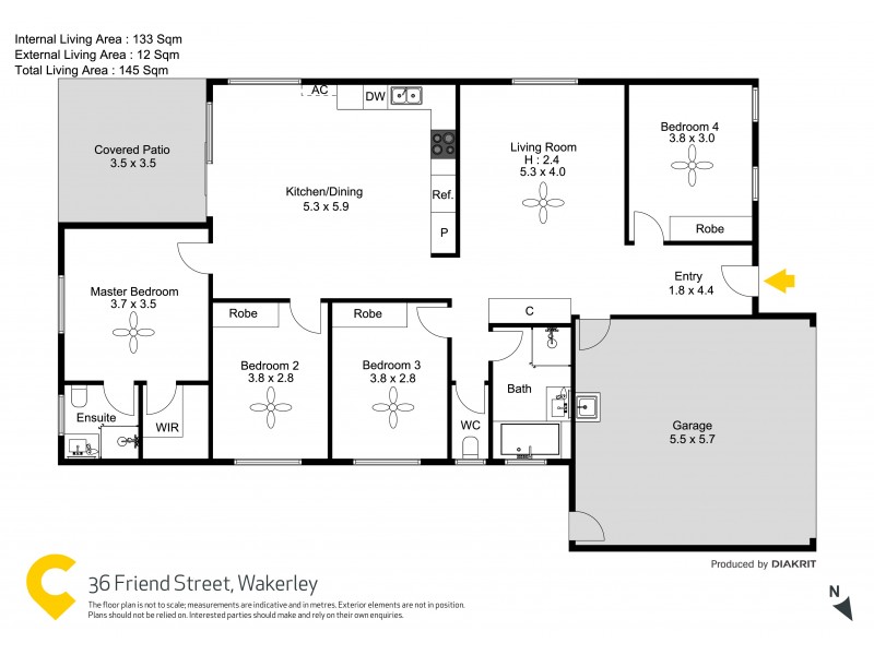36 Friend Street, Wakerley QLD 4154 Floorplan