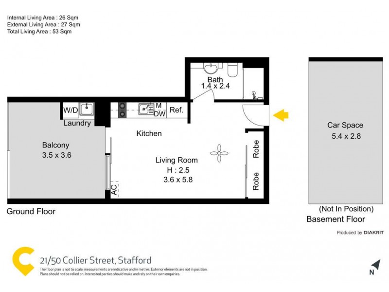 55/50 Collier Street, Stafford QLD 4053 Floorplan