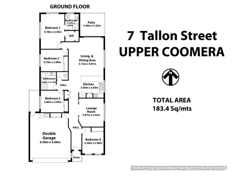 7 Tallon Street, Upper Coomera QLD 4209 Floorplan