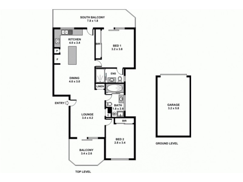 4/107 Jackson Street, Hamilton QLD 4007 Floorplan