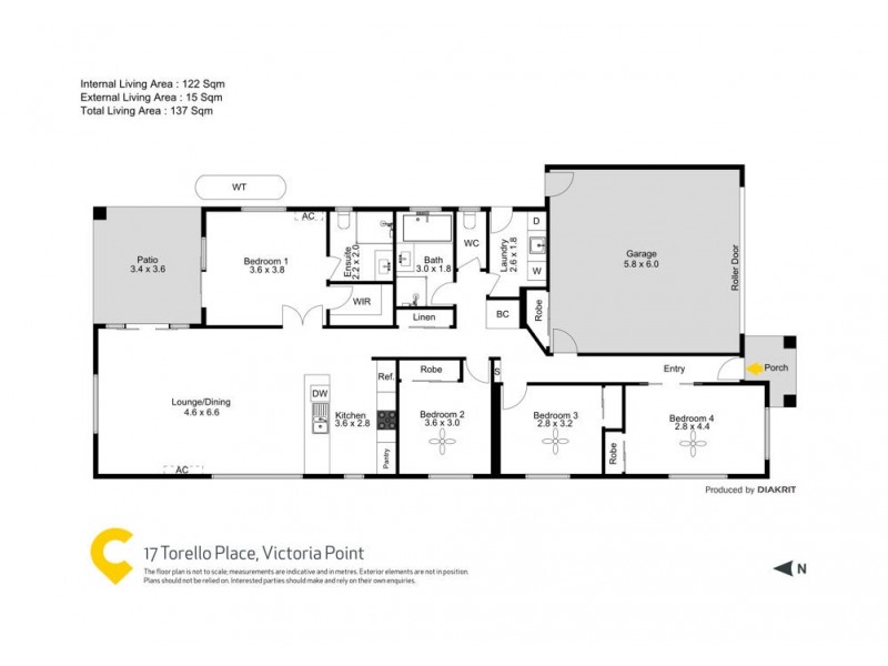 17 Torello Crescent, Victoria Point QLD 4165 Floorplan