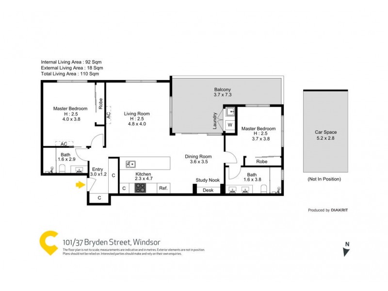 101/37 Bryden Street, Windsor QLD 4030 Floorplan