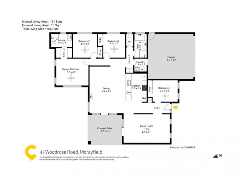 47 Woodrose Road, Morayfield QLD 4506 Floorplan