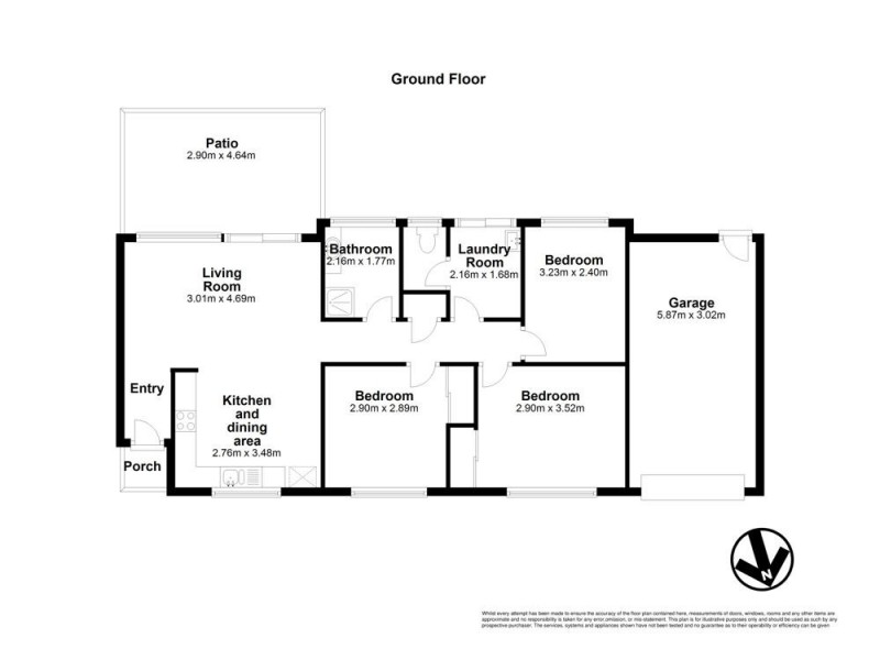 1/7 Camphor Laurel Close, Fitzgibbon QLD 4018 Floorplan