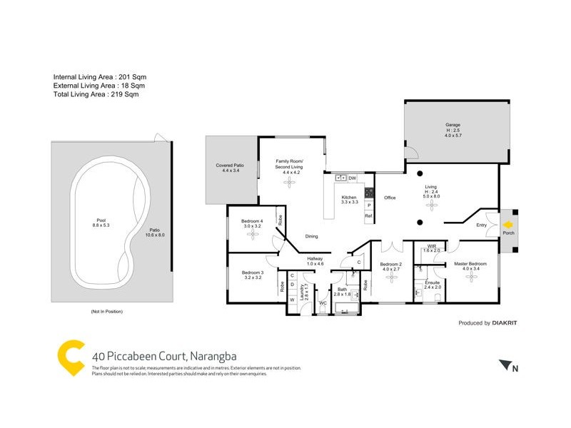 40 Piccabeen Court, Narangba QLD 4504 Floorplan
