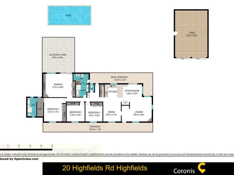 20 Highfields Road, Highfields QLD 4352 Floorplan
