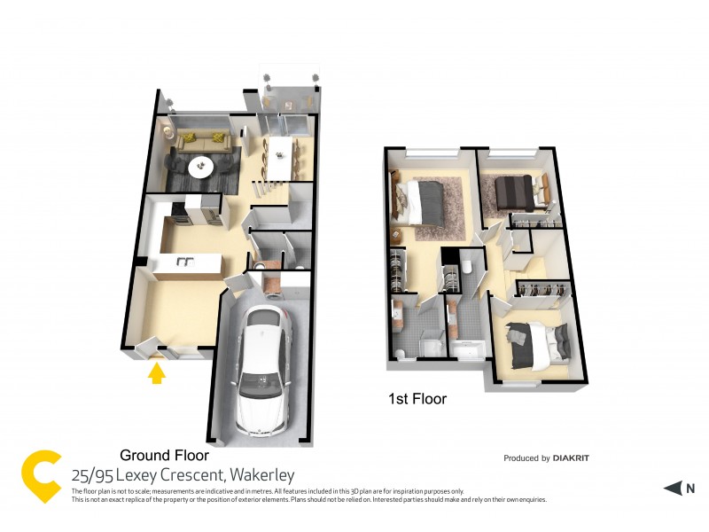 25/95 Lexey Crescent, Wakerley QLD 4154 Floorplan