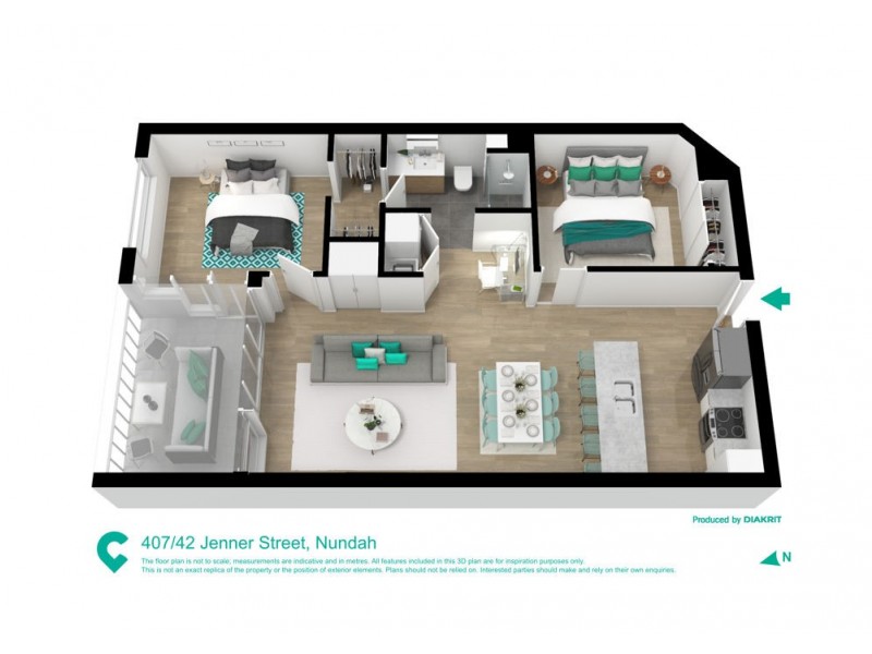 407/42 JENNER STREET, Nundah QLD 4012 Floorplan