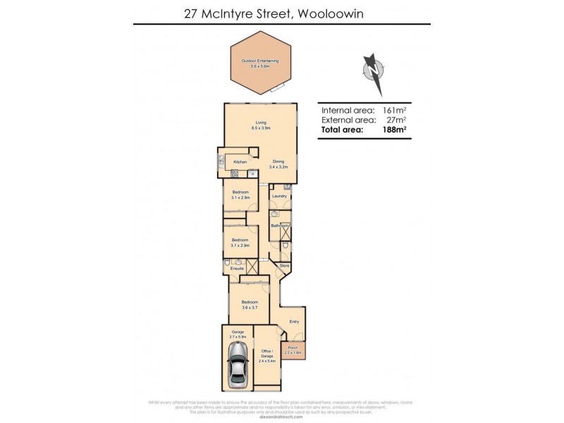 27 Mcintyre Street, Wooloowin QLD 4030 Floorplan
