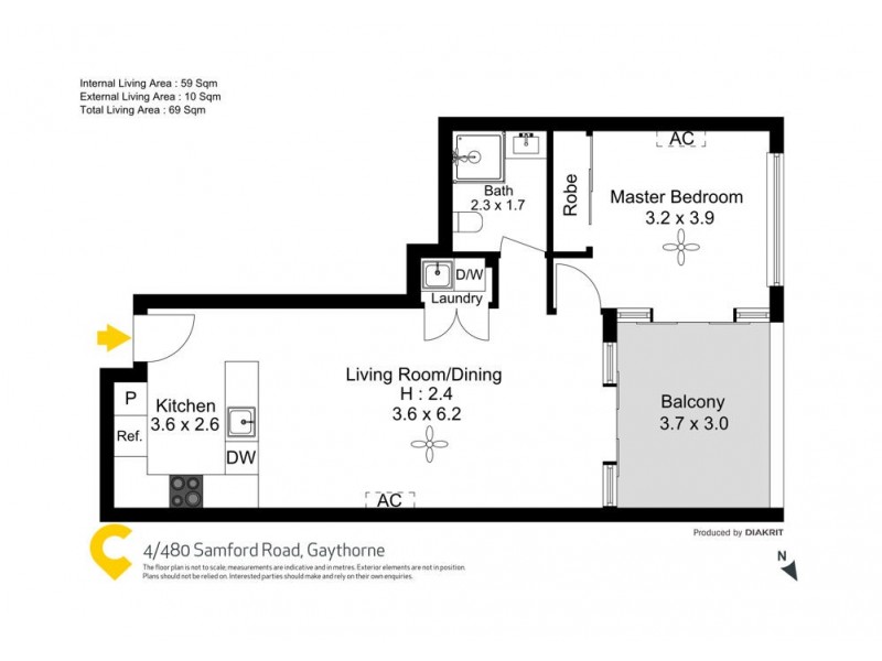 4/480 Samford Road, Gaythorne QLD 4051 Floorplan