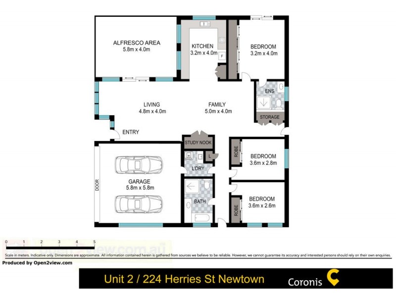 2/224 Herries Street, Newtown QLD 4350 Floorplan