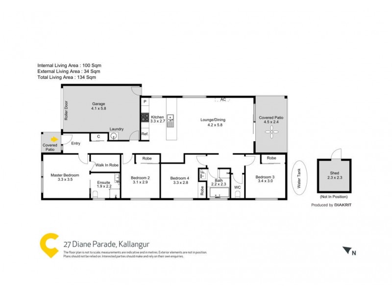 27 Diane Parade, Kallangur QLD 4503 Floorplan