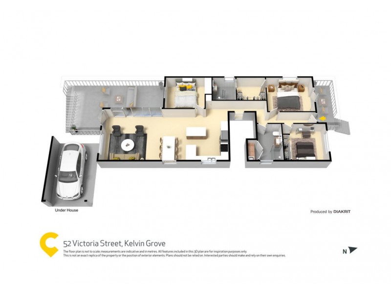 52 Victoria Street, Kelvin Grove QLD 4059 Floorplan
