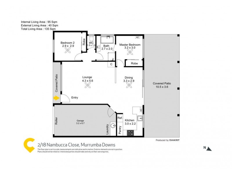 2/18 Nambucca Close, Murrumba Downs QLD 4503 Floorplan