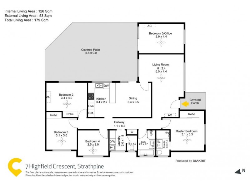 7 Highfield Crescent, Strathpine QLD 4500 Floorplan