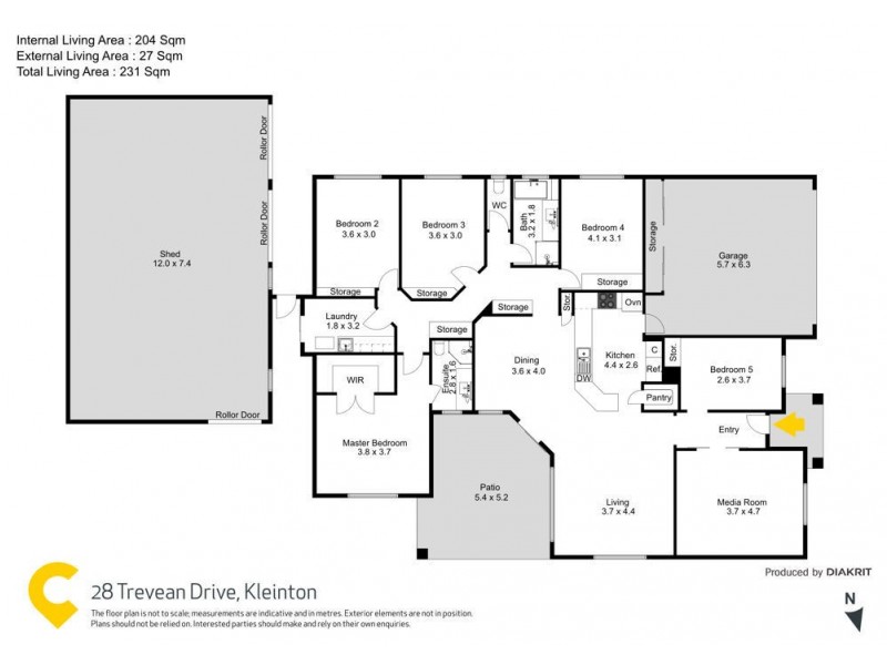 28 Trevean Drive, Kleinton QLD 4352 Floorplan