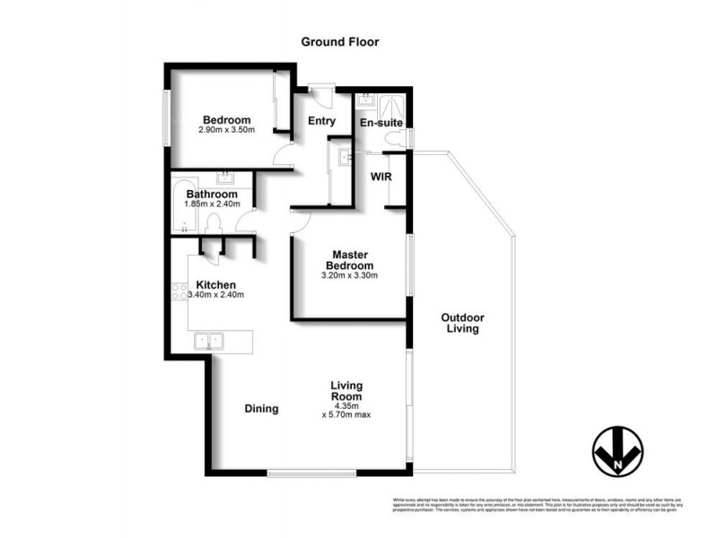 1/58 Westacott Street, Nundah QLD 4012 Floorplan