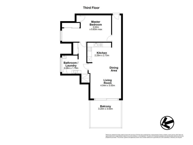 10/23 Allenby Street, Spring Hill QLD 4000 Floorplan
