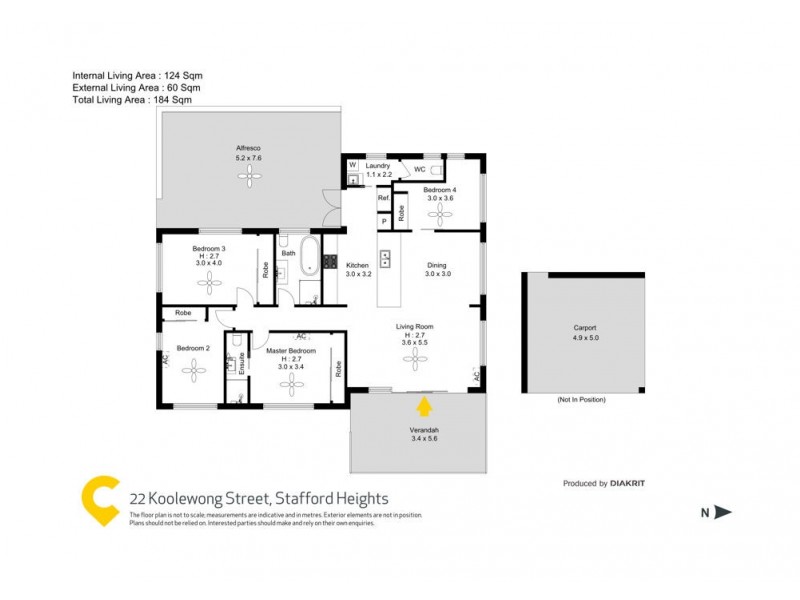 22 Koolewong Street, Stafford Heights QLD 4053 Floorplan