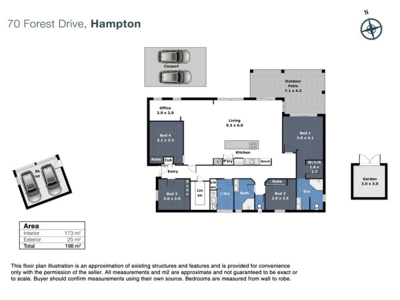 70 Forest Drive, Hampton QLD 4352 Floorplan