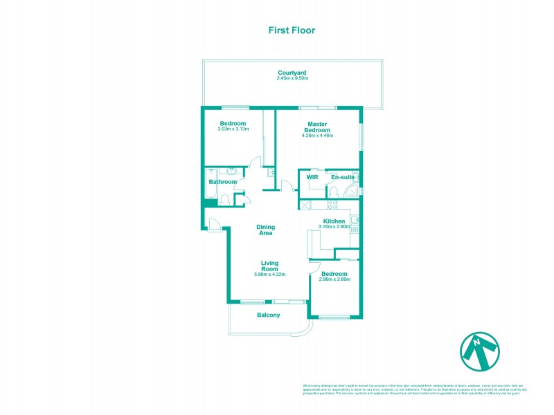 2/21 Campbell Street, Toowong QLD 4066 Floorplan