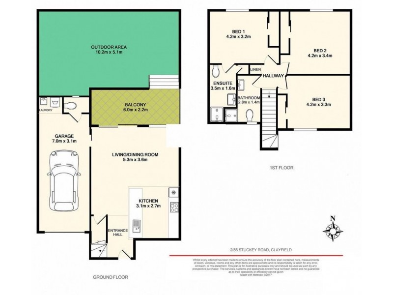2/85 Stuckey Road, Clayfield QLD 4011 Floorplan