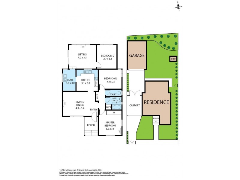 16 Merrett Avenue, Zillmere QLD 4034 Floorplan