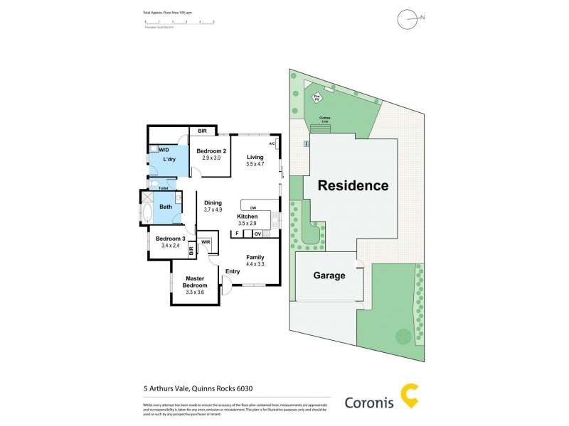5 Arthurs Vale, Quinns Rocks WA 6030 Floorplan