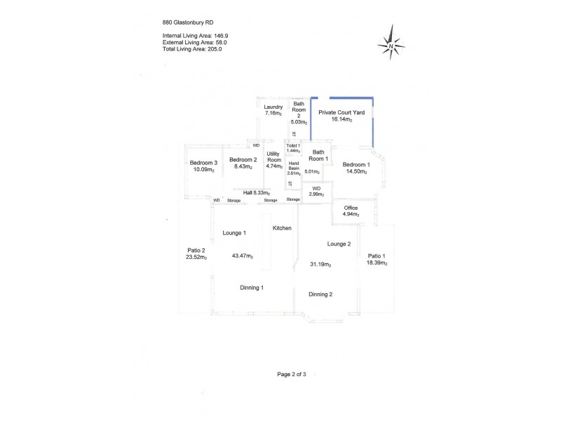 880 Glastonbury Road, Glastonbury QLD 4570 Floorplan