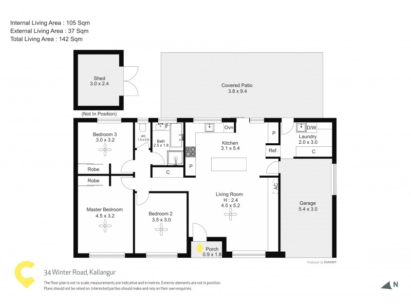 34 Winter Road, Kallangur QLD 4503 Floorplan