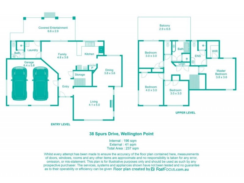 38 Spurs Drive, Wellington Point QLD 4160 Floorplan