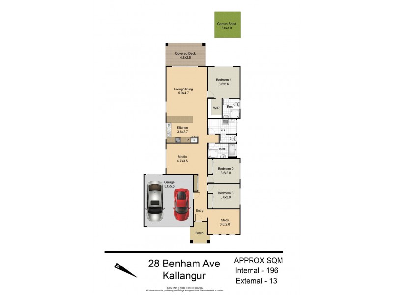 28 Benham Ave, Kallangur QLD 4503 Floorplan