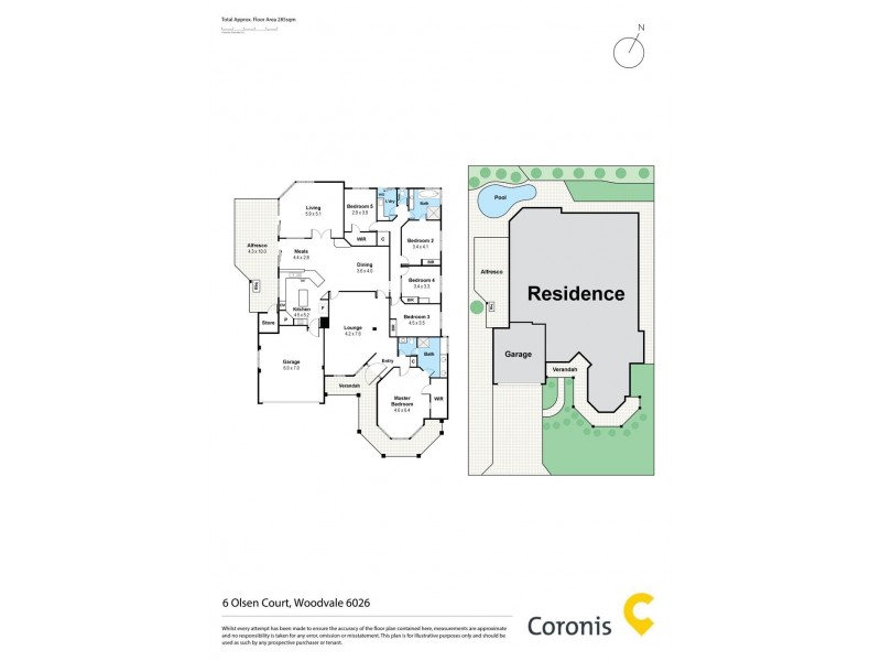 6 Olsen Court, Woodvale WA 6026 Floorplan