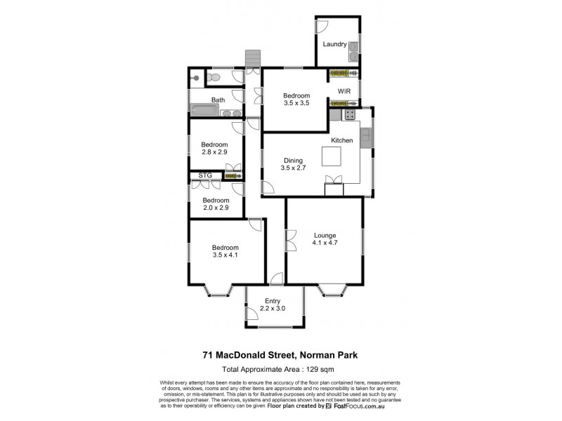 71 Macdonald Street, Norman Park QLD 4170 Floorplan