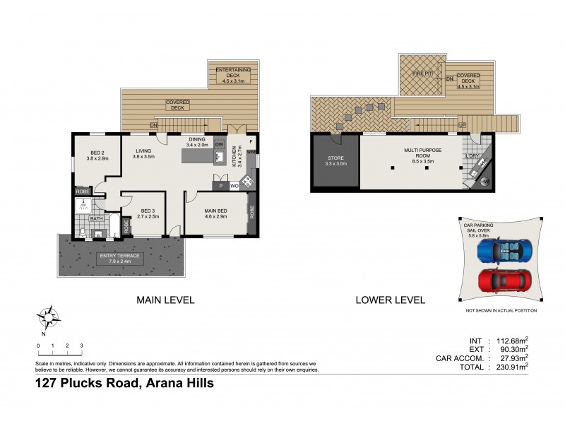 127 Plucks Road, Arana Hills QLD 4054 Floorplan