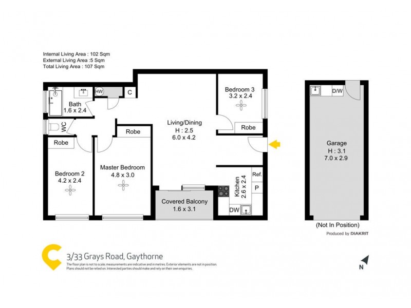 3/33 Grays Road, Gaythorne QLD 4051 Floorplan