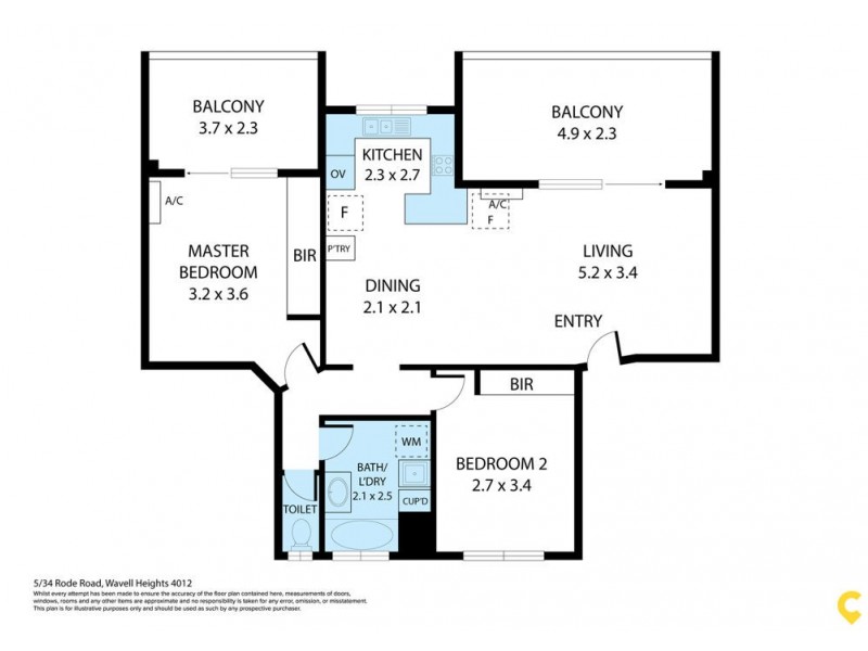 5/34 Rode Road, Wavell Heights QLD 4012 Floorplan