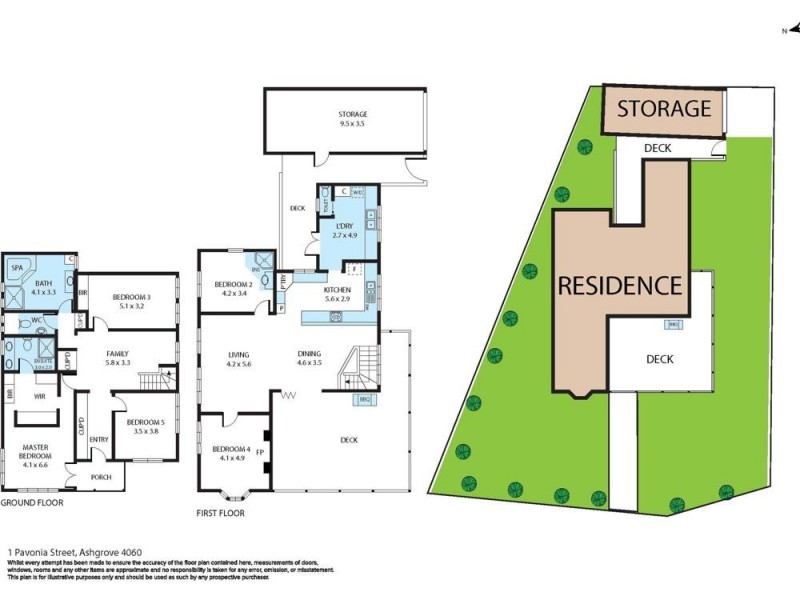1 Pavonia Street, Ashgrove QLD 4060 Floorplan