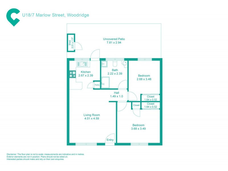 18/7 Marlow St, Woodridge QLD 4114 Floorplan