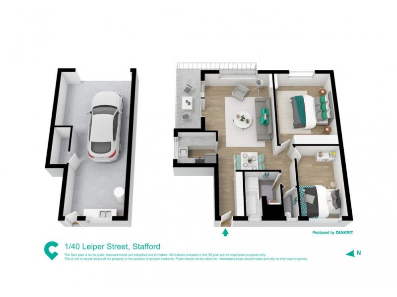 1/40 Leiper Street, Stafford QLD 4053 Floorplan