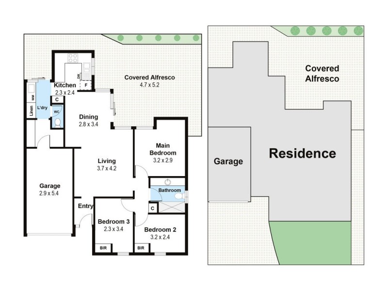 23/52 Aussat Drive, Kiara WA 6054 Floorplan