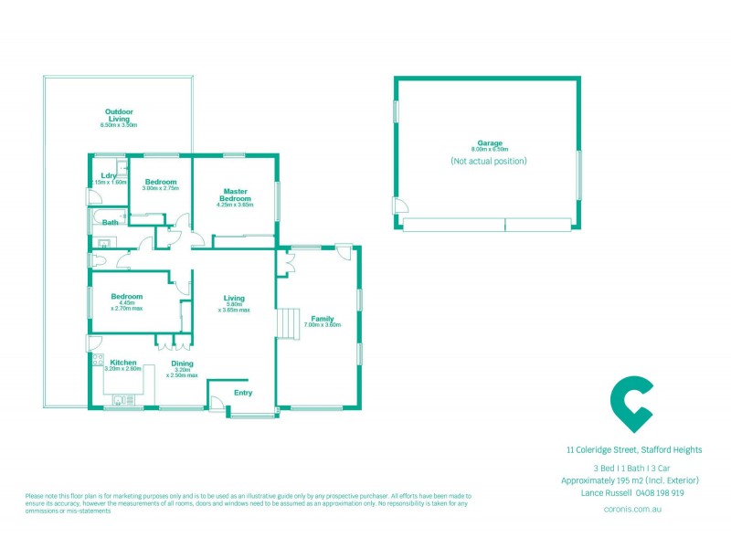 11 Coleridge Street, Stafford Heights QLD 4053 Floorplan