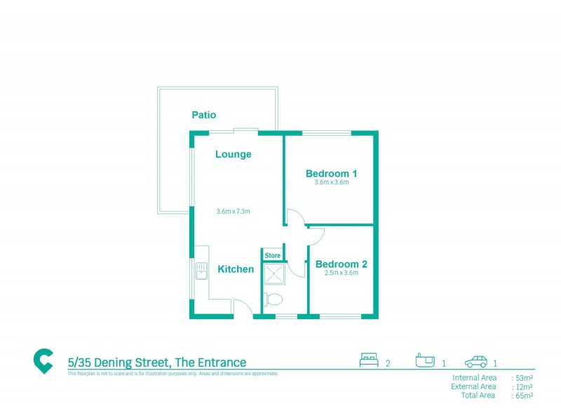 5/35 Dening Street,, The Entrance NSW 2261 Floorplan