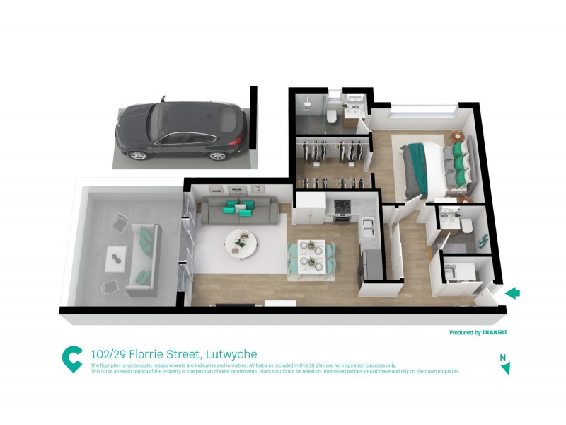 102/29 Florrie street, Lutwyche QLD 4030 Floorplan