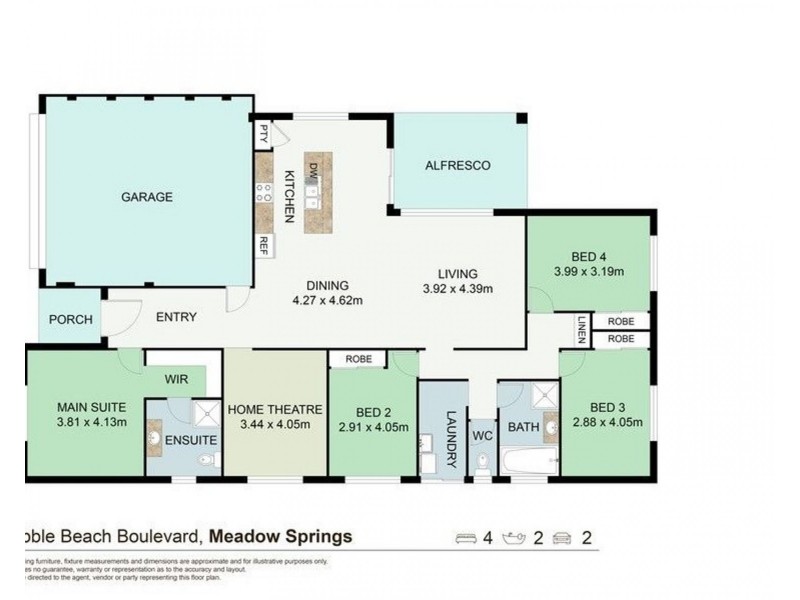 183 Pebble Beach Blvd, Meadow Springs WA 6210