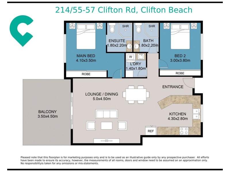 214/55-57 Clifton Road, Clifton Beach QLD 4879