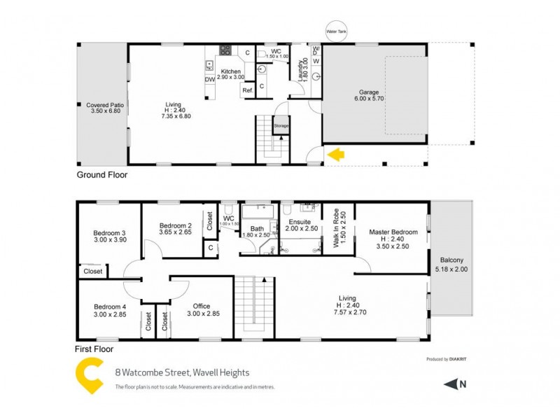 8 Watcombe Street, Wavell Heights QLD 4012 Floorplan