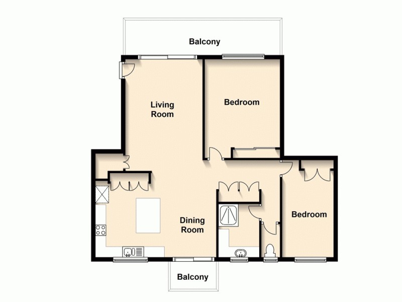 2/12 Bruce Street, Chermside QLD 4032 Floorplan