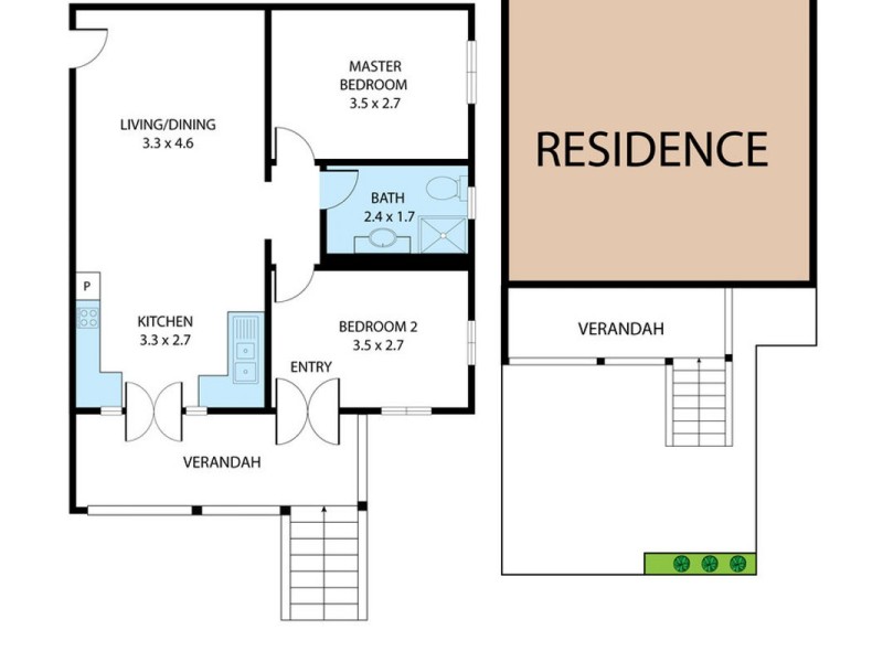 8/183 Moray Street, New Farm QLD 4005 Floorplan